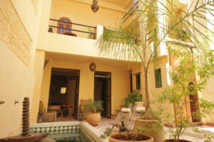 Dar Finn Boutique Riad in Fez a blend of old and new in our garden with plunge pool