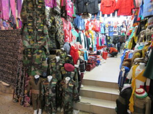 The militarisation of the whole popuation is obvious